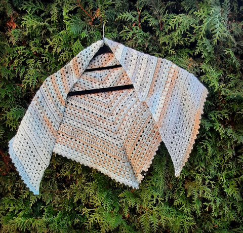 Háčkovaný šátek no.8 doplněk zima háčkování akryl šátek šál módní doplněk pro zahřítí 