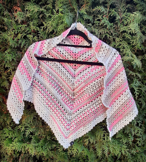 Háčkovaný šátek no.9 doplněk zima háčkování akryl šátek šál módní doplněk pro zahřítí 