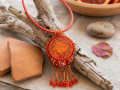 Red orange - náhrdelník