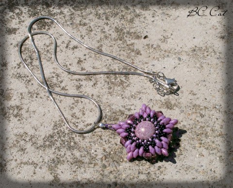 Levandulová... - náhrdelník šperk náhrdelník přívěsek dárek doplněk levandule fialová květ řetízek 
