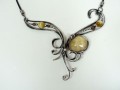 Žluťásek - opálový náhrdelník