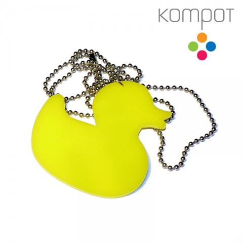 KAČENKA na krk :: žlutá plast plastové kachna plexi kačena kompot kachny plexisklo kačenka kačenky duck kačeny plexiglass 