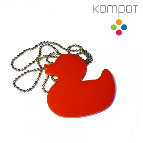KAČENKA na krk :: červená plast plastové kachna plexi kačena kompot kachny plexisklo kačenka kačenky duck kačeny plexiglass 