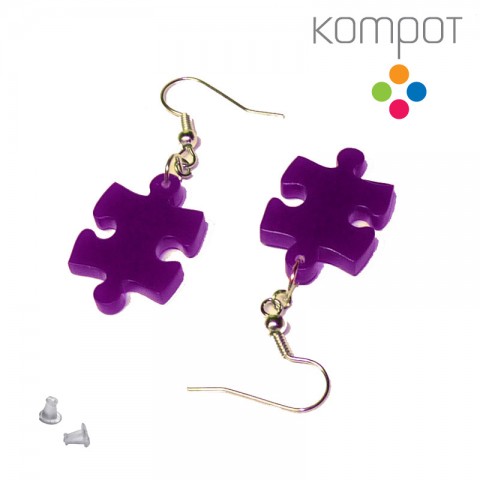 PUZZLE :: fialové chirurgická plast antialergický plastové hypoalergenní alergiky antialergenní plexi kompot alergie chirurgická ocel plexisklo plexiglass nealergizující chirurgický pacle paclík paclíky pazle pucle puclíky puclík 