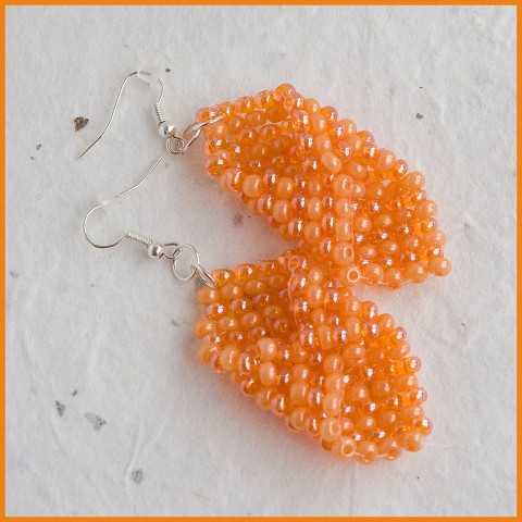 Šátečky - oranž náušnice elegance oranž 
