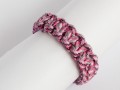 Růžový melír - paracord