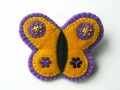 Žluto-fialový motýlek