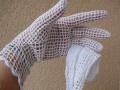 háčkované rukavičky velikost L