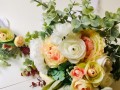 Svatební umělá kytice s eukalyptem