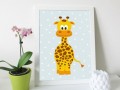 Veselá zvířátka - žirafka (A3)