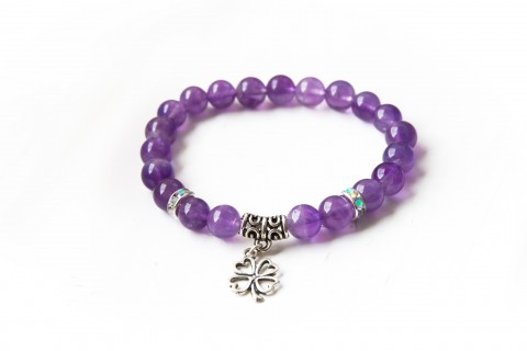 Energetický náramek- Ametyst náramek pánský dámský meditace ametyst láva unisex mužský joga budha lotus yoga enargie 