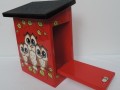 Poštovní schránka-sovičky červená