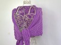 Květ - dlouhý šátek v barvě šeříku