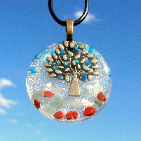 *Strom života*, XLm5 šperk křišťál minerály energie drahé kameny osobní orgonit stones.luxusní pendant 