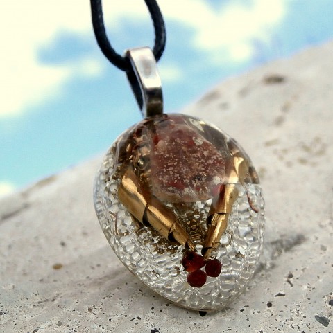 Orgonit *Jaspis Brekcie * šperk křišťál minerály energie drahé kameny osobní orgonit stones.luxusní pendant 
