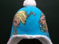Čepice dětská zimní fleece - Opičky