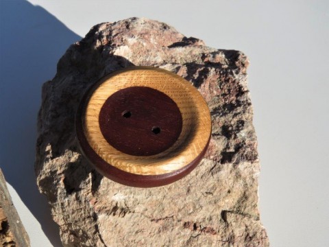 3. Knoflík pro štěstí – magnetka dřevo řezba dárek šití kolečko soustružení knoflík pozornost sleva magnetka švadlena truhlář 
