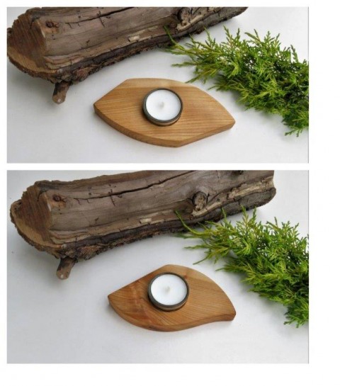 Svícen na čajovou svíčku č. 3 řezba dárek třešeň svícen svíčka narozeniny švestka handmade ruční výroba výrobek ze dřeva dekorace do interiéru levný výrobek 