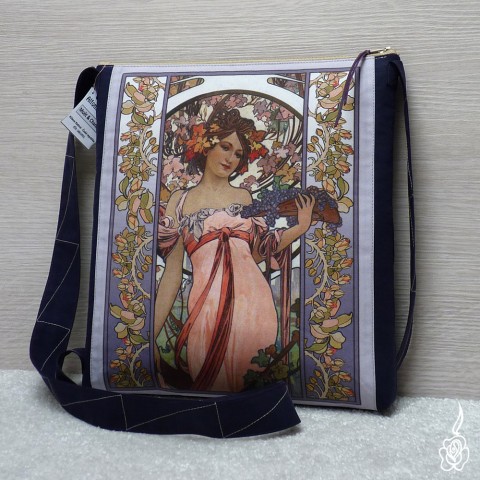 Taška Alfons Mucha - Moët & Chandon secese mucha kabelka s obrázkem crossbody kabelka s muchou 