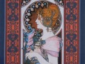 Látkový panel A.Mucha - Pero