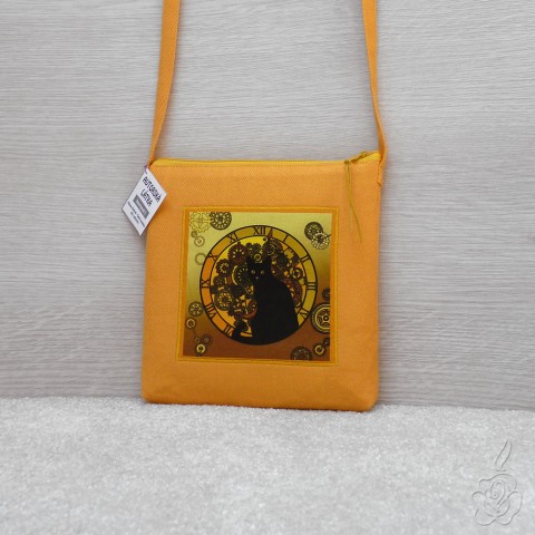 Žlutá kabelka s kočkou kočka kočička malá kabelka crossbody barevná kabelka kabelka s kočkou žlutá kabelka 