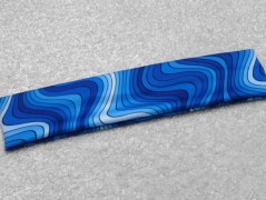 Elastická čelenka-modrozelené vlnky