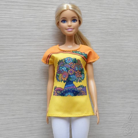 Tričko pro Barbie oblečky pro panenku tričko pro barbie tričko pro panenku 