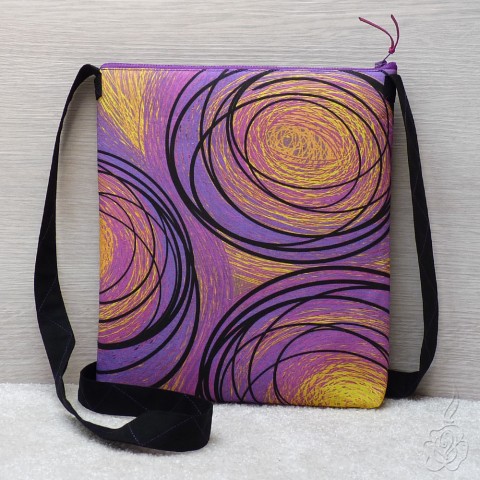 Barevná crossbody kabelka Emily barevná kabelka vzorovaná kabelka látková kabelka crossbody kabelka 