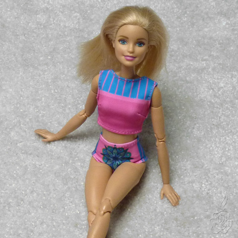 Kalhotky a top pro Barbie kalhotky pro panenku oblečky pro panenku kalhotky pro barbie 