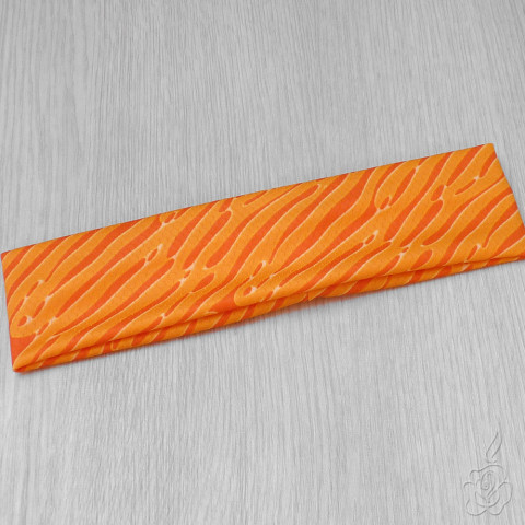 Látková čelenka - oranžová látková čelenka barevná čelenka oranžová čelenka funkční čelenka 