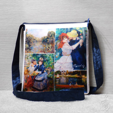 Menší kabelka - Auguste Renoir barevná kabelka látková kabelka kabelka s obrázky auguste renoir 