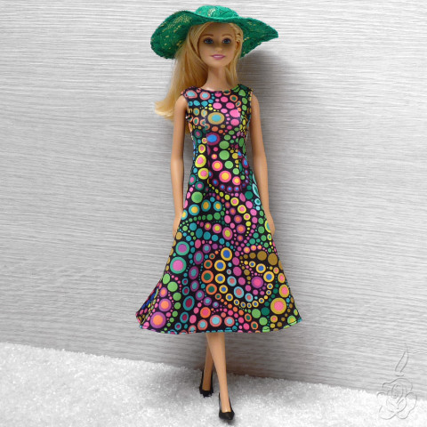 Barevné šaty pro Barbie oblečky pro barbie šaty pro panenku oblečky pro panenku šaty pro barbie 