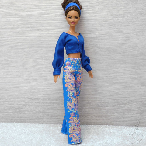 Maxi kalhoty a top pro Barbie oblečky pro panenku kalhoty pro panenku kalhoty pro barbie top pro barbie 