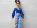 Maxi kalhoty a top pro Barbie