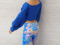 Maxi kalhoty a top pro Barbie