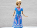 Modrorůžové šatičky pro Barbie