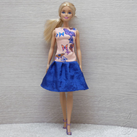 Barevné šatičky pro Barbie šaty pro panenku šatičky pro barbie oblečky pro panenku šaty pro barbie 