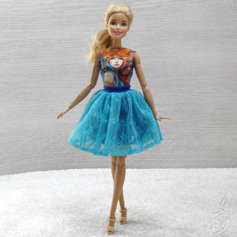 Barevné šatičky pro Barbie šaty pro panenku šatičky pro barbie oblečky pro panenku šaty pro barbie 