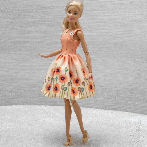 Barevné šatičky pro Barbie šaty pro panenku šatičky pro barbie oblečky pro panenku šaty pro barbie 