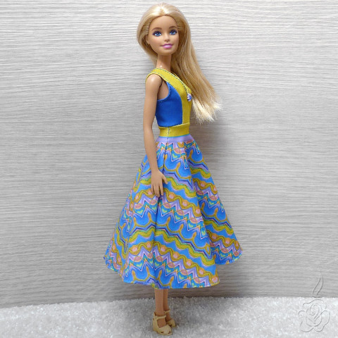 Barevné šaty pro Barbie šaty pro panenku šatičky pro barbie oblečky pro panenku šaty pro barbie 