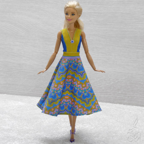 Barevné šaty pro Barbie šaty pro panenku šatičky pro barbie oblečky pro panenku šaty pro barbie 