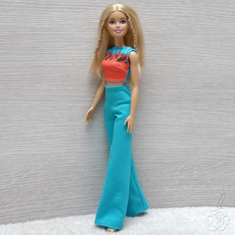 Komplet pro Barbie oblečky pro panenku tričko pro barbie kalhoty pro panenku komplet pro barbie tílko pro barbie kalhotky pro paneku 