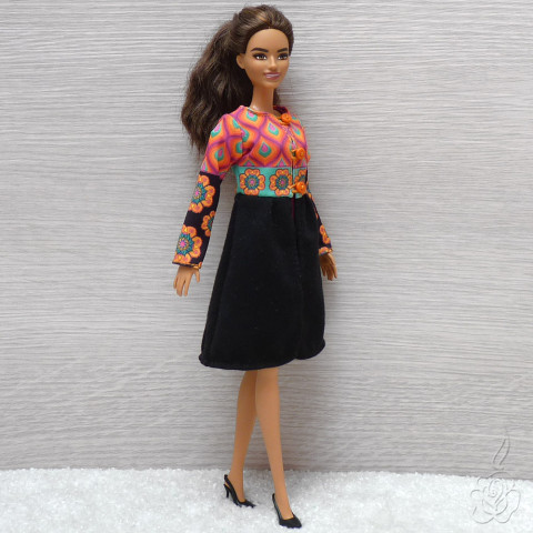 Barevný kabátek pro Barbie oblečky pro panenku kabátek pro panenku 
