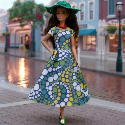 Barevné šaty pro Barbie šaty pro panenku šatičky pro barbie oblečky pro panenku šaty pro barbie 