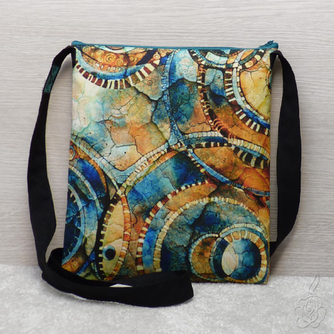 Barevná kabelka - Markéta barevná taška barevná kabelka vzorovaná kabelka látková kabelka crossbody kabelka 