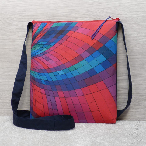 Barevná kabelka - Expo barevná taška barevná kabelka vzorovaná kabelka látková kabelka crossbody kabelka 
