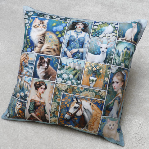 Povlak na polštář - Romantika povlak na polštář barevný povlak povlak s obrázky barevný polštář romantický polštář 