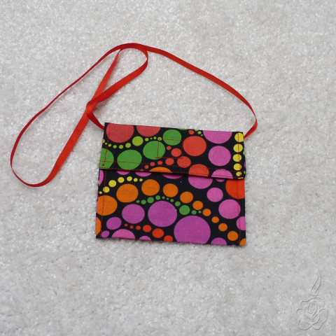 Dětská taštička na krk - puntíky dětská kabelka malá taštička taštička na krk dětská taštička 