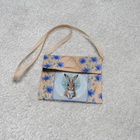 Dětská taštička na krk - zajíček dětská kabelka malá taštička taštička na krk dětská taštička 