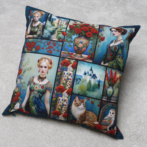 Povlak na polštář - Romantika 2 povlak na polštář barevný povlak povlak s obrázky barevný polštář romantický polštář 